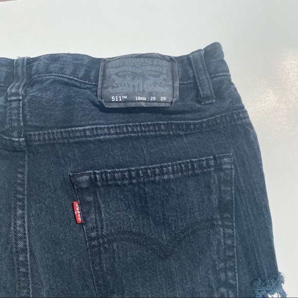 511 Levi’s reworked by hand🍒 - Picture 3 of 4